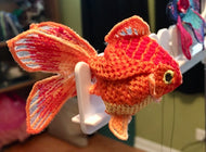 Goldfish Plush Custom Order 3D Embroidery