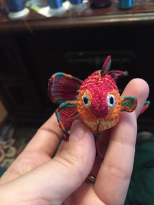 Goldfish Plush Custom Order 3D Embroidery