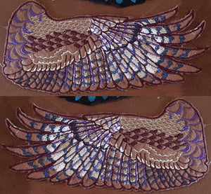 Wing Embroidery Patches- Custom Colors