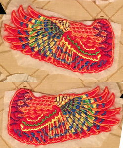 Wing Embroidery Patches- Custom Colors