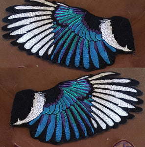 Wing Embroidery Patches- Custom Colors