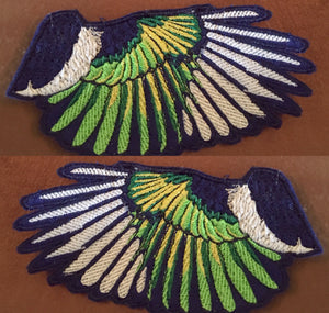 Wing Embroidery Patches- Custom Colors